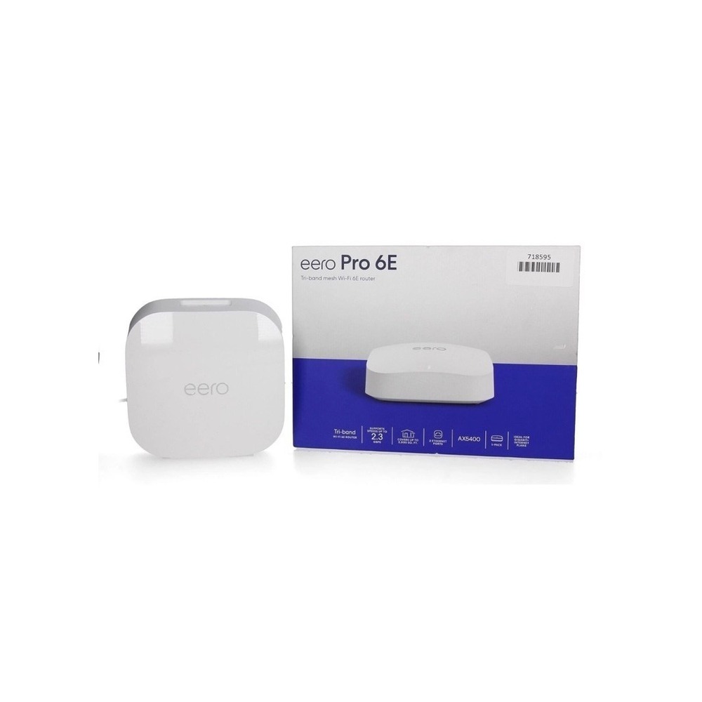 eero Pro 6E Tri-Band AXE5400 Wi-Fi 6E Mesh Router - White